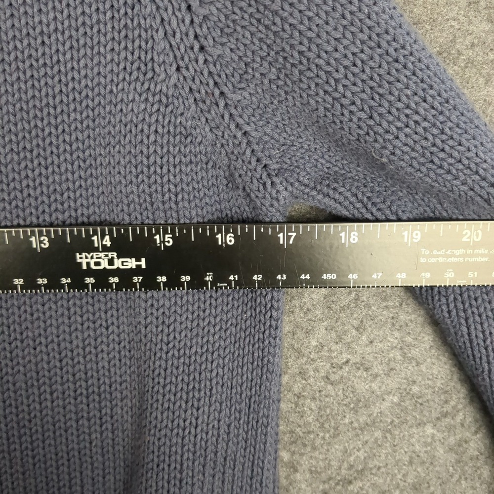 Calvin Klein Jeans Womens Small Blue Chunky Knit Turtleneck Sweater - Picture 12 of 13